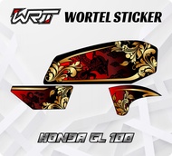 Striping GL100-Stiker Hologram Decal Motor GL 100 Batik Wayang