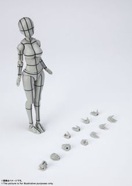 [訂貨] S.H.Figuarts/SHF 女性素體 矢吹健太朗-Edition (灰色線框Ver.) S.H.Figuarts BODY CHAN -KENTARO YABUKI- WIRE FRA