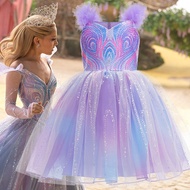 New Wicked Girls Princess Dress Movie Cosplay Girls Dress Party Performance Costumes 4-12 Years Kids