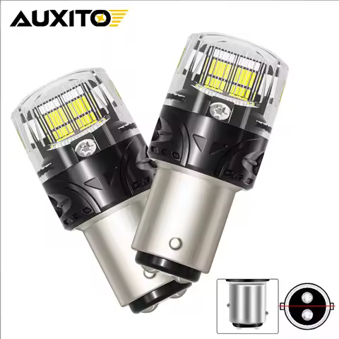AUXITO 2Pcs 1157 P21/5W LED Canbus Light BAY15D 7507 1156 BA15S P21W For Chevrolet Silverado Truck H