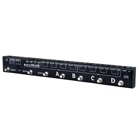 JOYO PXL LIVE/PRO Footswitch Controller Dual 4 Channel Effects LOOP Programmable MIDI Controller Mul
