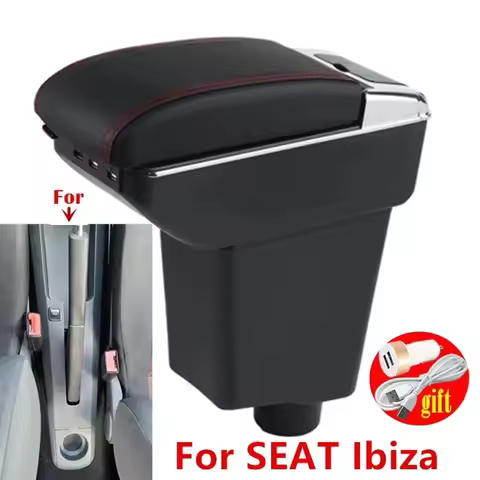 Car central armrest box For SEAT Ibiza III armrest box For Seat Ibiza 6j Ibiza 6L Car Armrest Storag