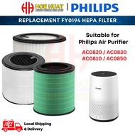 Replacement FY0194 HEPA Filter/ FY0293 2-in-1 HEPA Carbon Filter for Philips AC0820 AC0830 AC0850 Ai