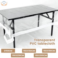 Clear Tablecloth Protector Waterproof Clear Plastic Tablecloth Oil Proof Plastic Table Cover Table P