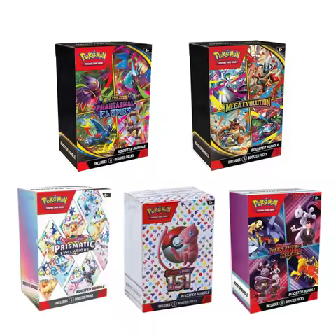 Pokemon Card sv8.5 Booster Bundle MEGA EVOLUTION Phantasmal FLAMES Prismatic Evolutions Scarlet Viol