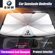 [Upgrade Opaque] Car Sun Shade Umbrella Foldable Car Parasol Windshield Sunshade Cover Visor For BMW