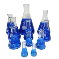 GLASS ERLENMEYER FLASK BOROSILICATE GLASS