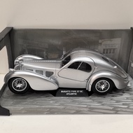 SOLIDO 1/18 BUGATTI TYPE 57 SC ATLANTIC BUGATTI Alloy Car Model Can Open Left Right Two Doors Front 