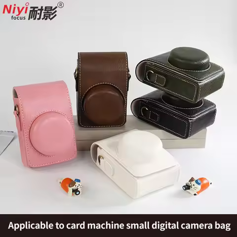 Buffalo Leather Camera Case Bag Cover for Canon SX730 G7X Mark II Sony ZV-1II ZV1F ZV1 Lumix LX10 LX