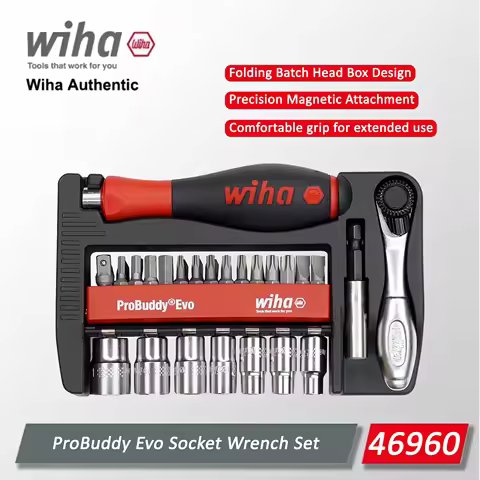 Wiha 40 piece set of ratchet drill bits and nut drivers, ratchet wrench set, workshop precision main
