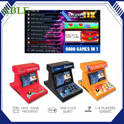 Arcade Game Machine 9800 in 1 Pandora Saga DX 2 Plus 2Players Home Cabinet for PC & Projector & TV, 