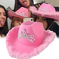 Havanas Pink Hat Cowboy Sweet Feather Party For Beautiful Girls