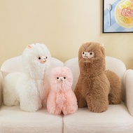 Mainan Mewah Alpaca berambut panjang Anak Patung Comel Mainan Kuda Gebu Bantal Hadiah Hari Lahir Ana