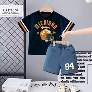 KEMEJA Michigan League Kids Suit Black Shirt Boys 84 FOR AGES 1-5 YEARS