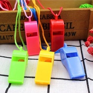 Plastic sports whistle with lanyard - Colorful plastic sports whistle Khuyenmai247