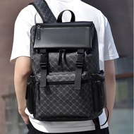 卍♦✧  Business leather Travel Leisure Student large capacity men's laptop backpack school bags  Polyester  Softback  Mainland China