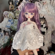 Ryn Studio 30 ซม. bjd ตุ๊กตาแต่งหน้าตุ๊กตาบาร์บี้ 6 จุดตุ๊กตา 3D True Eye Girl ของเล่นแต่งตัวตุ๊กตา