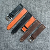 6/11✈Suitable for IWC Pilot Little Prince Mark XVIII and Mark XVII Leather Strap Pin Buckle 20mm 21mm