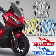 HONDA Wheel Sticker Adv350 Adventure Decal Front 15 Inches Rear 14 Inches Rim Strip Tape Beautiful D