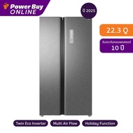 TCL P650 Series ตู้เย็น Side by Side 22.3 คิว Inverter (สีสแตนเลส) รุ่น RT62MPSBG