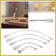 [mibum01uz] E14 to E27 Socket Adapter, Socket Extension, Adjustable Gooseneck Sockets for Living Roo