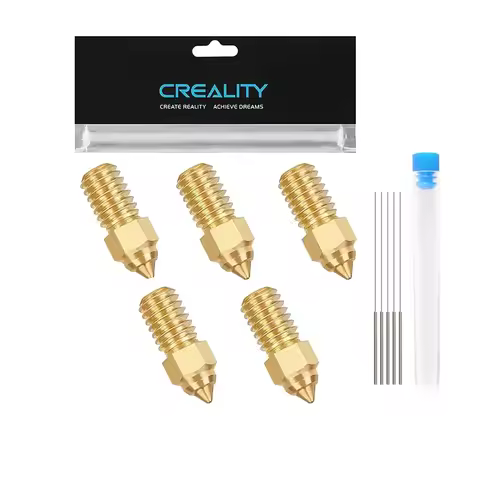 Creality Ender 3 V3 SE Nozzles 5PCS 0.2/0.4/0.6/0.8/1.0 M6 Nozzles Kit for Ender 3 V3 SE, Ender 5 S1