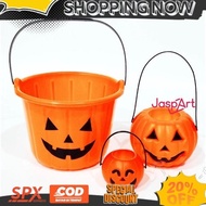NEWEST Ready Halloween Bucket Treat Or Trick Pumpkin Bag Halloween Bucket Round Pumpkin Halloween De