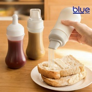 [BHS Home Shop]Squeeze Condiment Bottle with Measuring Markings 1/5 Nozzles Drizzle Bottle for Ketch