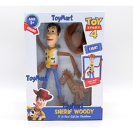 2 in 1 Sheriff Woody Action Figure w/ Horse Toy Story Play Set Multi-Joint Activity Bullseye