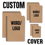 100pgs 200pgs Custom Cover Notebook / Custom Kulit Buku Nota / Custom Logo / Word / Quote / Design /
