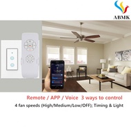 ABMK~Remote Ceiling Fan Control Kit Power Durable Remote Control Fan Remote Control