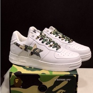 BAPE ABC CAMO STA Fashion Shoes Casual Shoes White Green