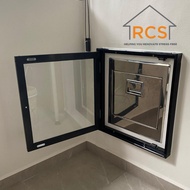 Rubbish Chute Cover for HDB & Condo (aluminium frame W acrylic panel)