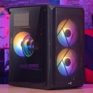 AEROCOOL Cs 107 V2 FRGB 3 FAN MINI TOWER CASE CS-107-A-BK-v2