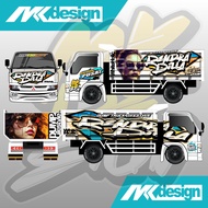 Stiker Decal Printing Full Body Truk Dump Truk Canter Dutro Giga bisa Request