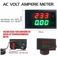 Voltmeter 60-500V Ampere meter Digital AC Voltage Combination Meter/