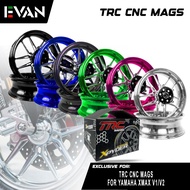EVAN PH TRC Racing CNCXPYDER 10 Spokes Mag (3.5*15 F x 4.0*14 R) Wheels for XMAX 300 v1/v2/V3 5299