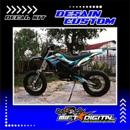 Klx BF Full Chrome Dtracker decal, KLX BF 150, KLX S, Free Design KLX01 decal
