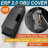 ERP 2.0 OBU Cover with Flip Door for Cars - Secure / Easy Access / ON BOARD UNIT / IU / CASHCARD