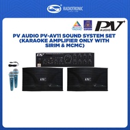 PV AUDIO PV-AV11 Series Karaoke Sound System Set + Free 2 Wired Mic (SIRIM & MCMC Approved)
