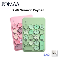 JOMAA 2.4G numeric keypad 2.4G wireless digital keypad Mini Numeric Keyboard Bluetooth Keypad Wireless Numpad Mix Color Candy Portable For Laptop PC Computer Windows Teclados ios iPad MacBook PC