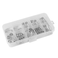 Fishing Rod Guide Ring Portable Fishing Rod Tip Rust Proof Guide Ring with Storage Box for Saltwater