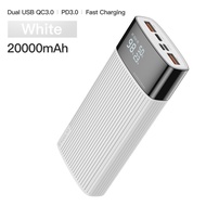 KUULAA 18W Quick Charging Powerbank 9V/2A Powerbank for Xiaomi Huawei iPhone 13 12 pro max Original Power bank 20000mAh USB Type C PD Fast Charging + Quick Charge 3.0 PowerBank 20000 mAh Fast Charging Digital LED