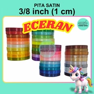 (RETAIL) 3/ 8 inch Satin Ribbon (1 CM Width) 3/ 8" Satin Ribbon