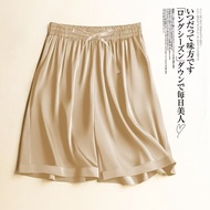 Lili Light Luxury Style Shopping Mall Japanese Three Acetate Satin Super Slimmer Look Drape Loose Wo