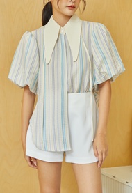 janunstudio - SPECIAL CANELE PIECE 8 สี (เสื้อเชิ้ตผู้หญิง คานาเล่ ผ้ามี texture หรือ มีลาย)