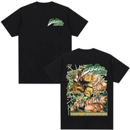 Anime JoJo Strange Adventure T-shirt Dio Brando Pattern Printed Men's Gothic Cotton T-shirt