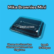 Mika Brownies Mini - 50 Pcs Cupcake Tray, Pudding Box, Tart Cake