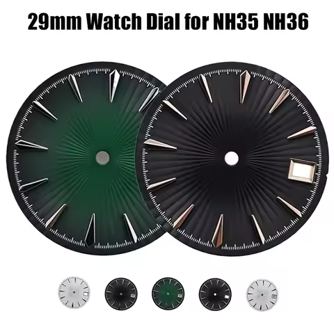 29mm Claw Markers Radiant Texture No Logo Watch Mod Cocktail Lady Woman's Dial For Seiko Presage NH3