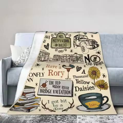 Gilmore Girls Blankets Flannel Spring Autumn Multi-function Warm Throw Blanket for Bedding Outdoor Q